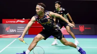 Tertinggal Jauh, Fajar/Fikri Balik Menekan Taiwan dan Lolos Ke 16 Besar Singapore Open