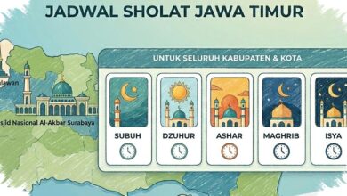 Jadwal Salat Jawa Timur 5 Juni 2026, Banyuwangi Hingga Pacitan Terpaut Beberapa Menit