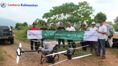 Bukan Lagi Hitungan Jam, Drone Agras T40 Rampungkan Pemupukan Sawit Riau Dalam 30 Menit