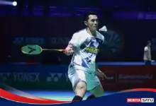 Final Indonesia Open Pertama Jonatan Christie Berakhir Pahit, Victor Lai Tembus Sejarah di Istora